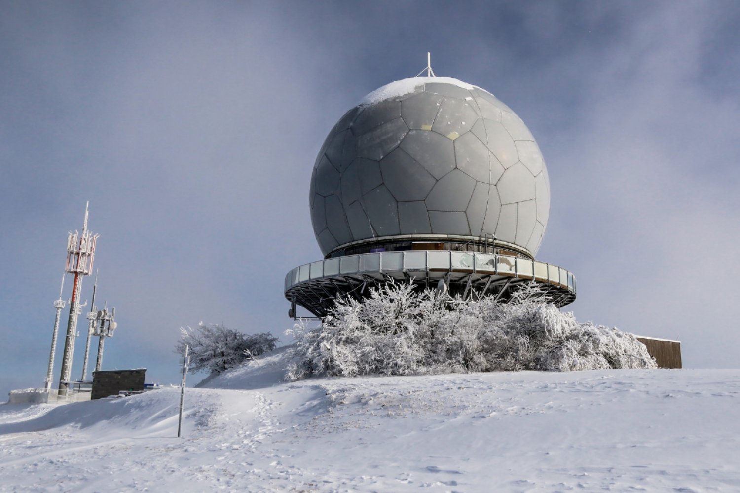 Auf der Wasserkuppe (Rhön) wird es wieder weiß.