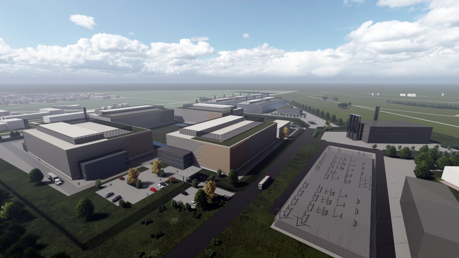 Rendering: So könnte die ehemalige Großauheim-Kaserne zukünftig aussehen