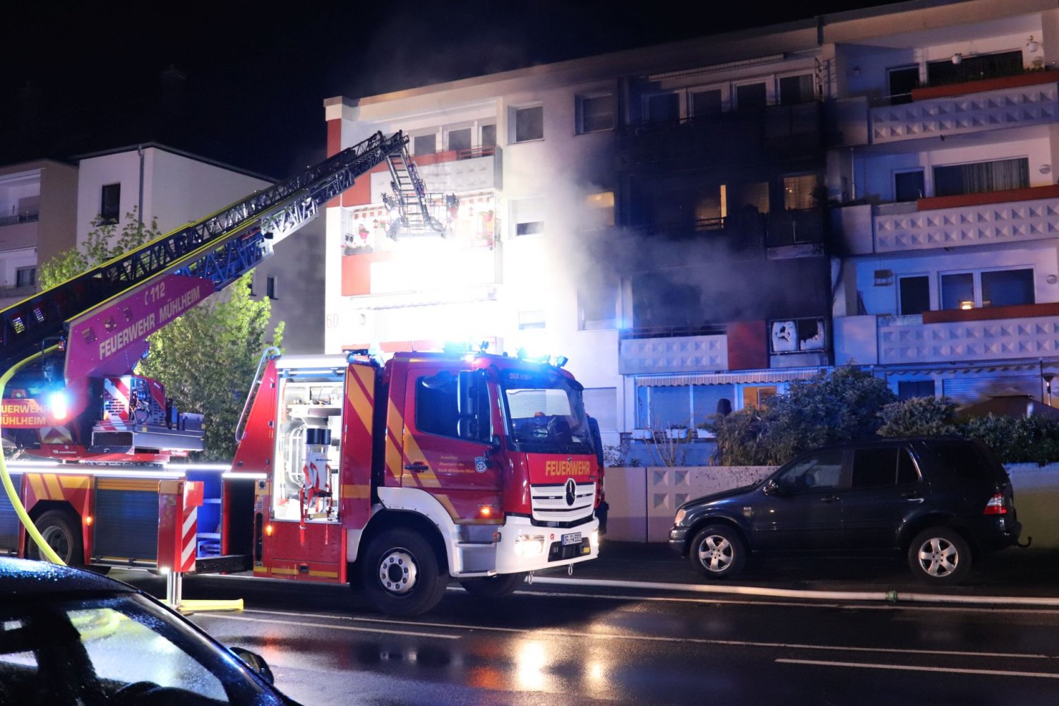 Großeinsatz von Feuerwehren und Rettungsdienst in Mühlheim