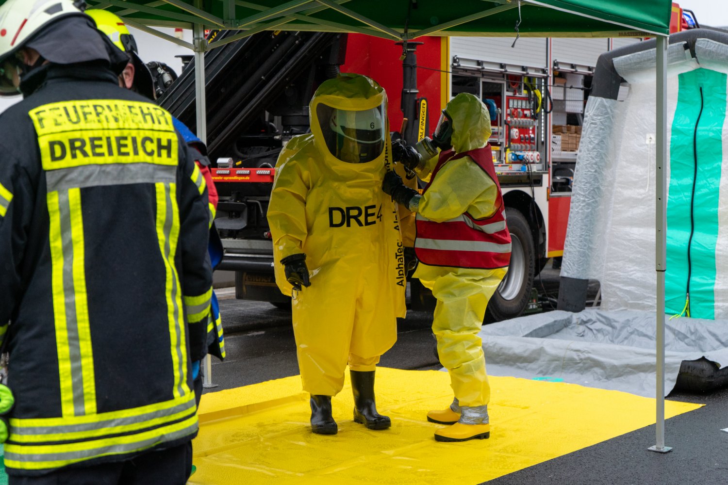 Großeinsatz in Dreieich.