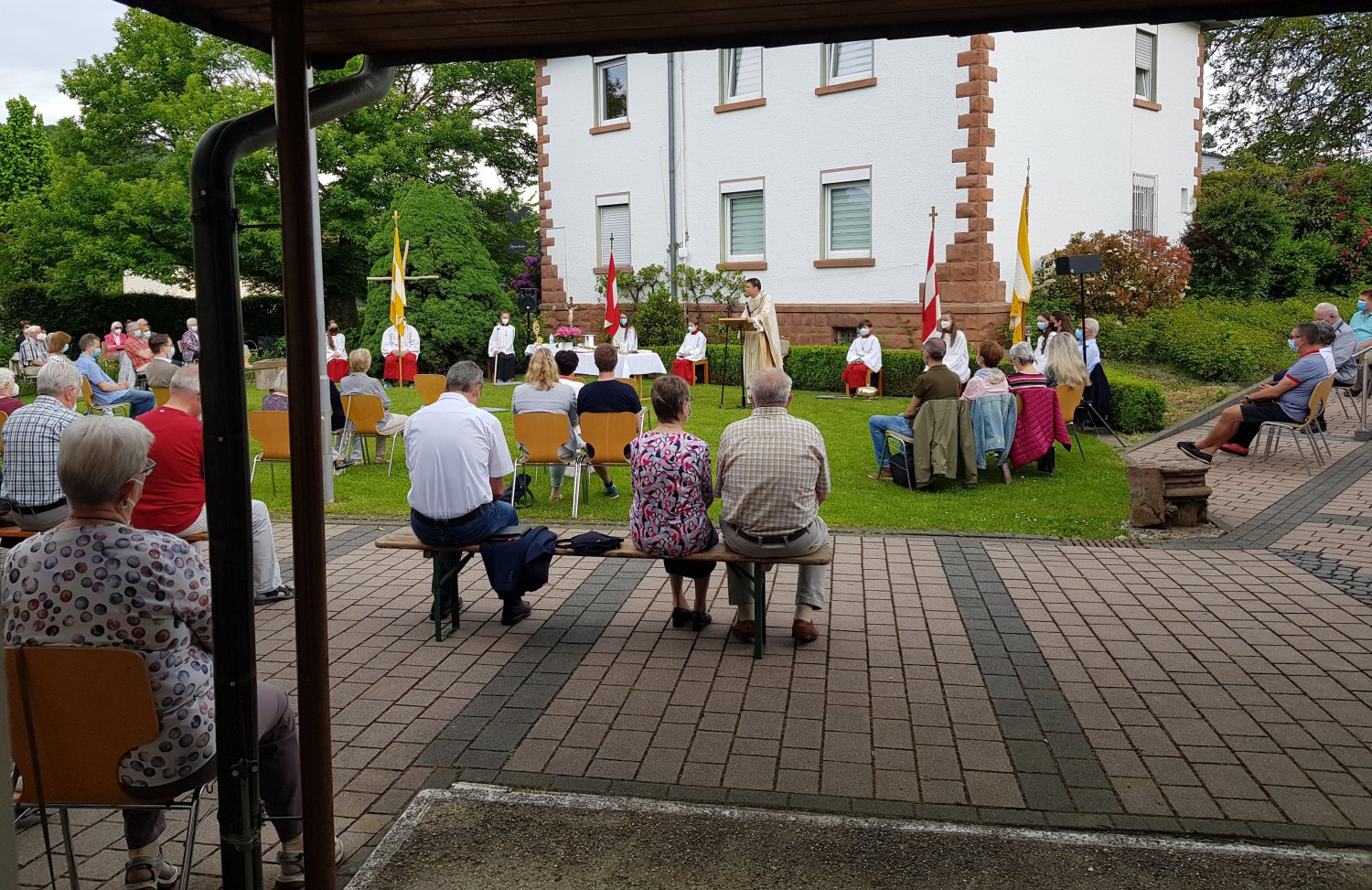 Fronleichnam in Sankt Wendelin Höchst.