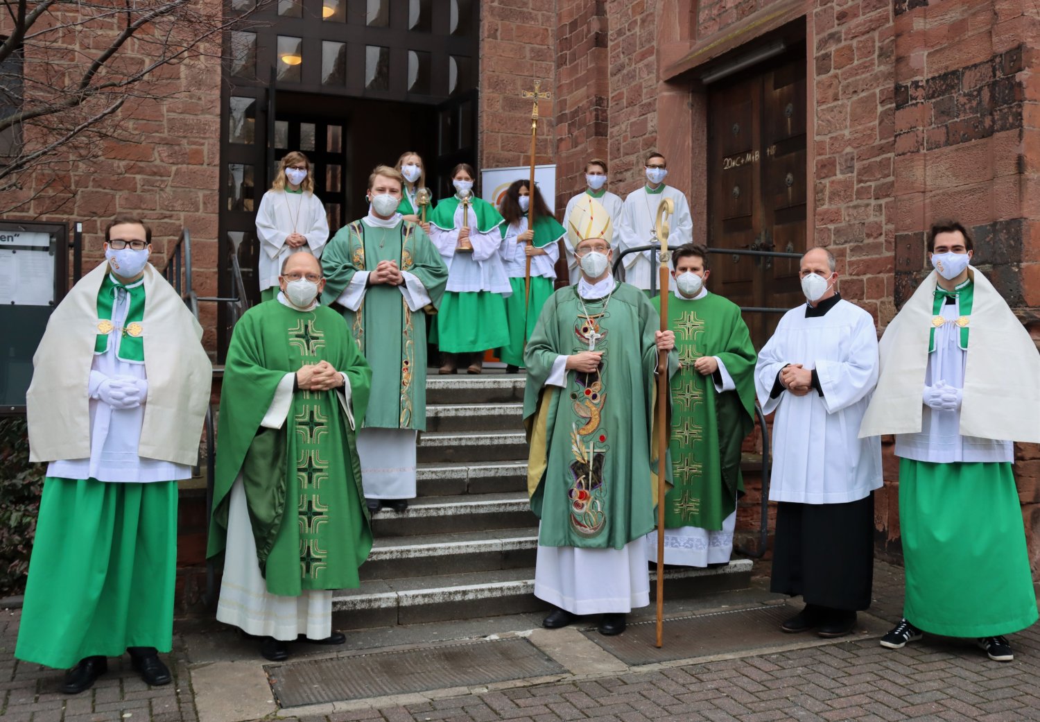 Bischof Dr. Michael Gerber beim Gründungsgottesdienst der neuen Pfarrei am 31. Januar 2021.