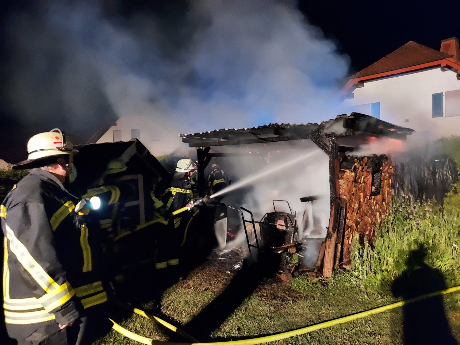 Einsatz für die Feuerwehr in der Nacht zu Freitag in Romsthal.