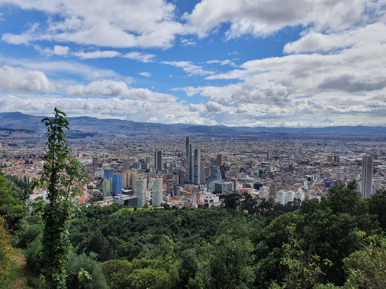Ein Blick über Bogota 