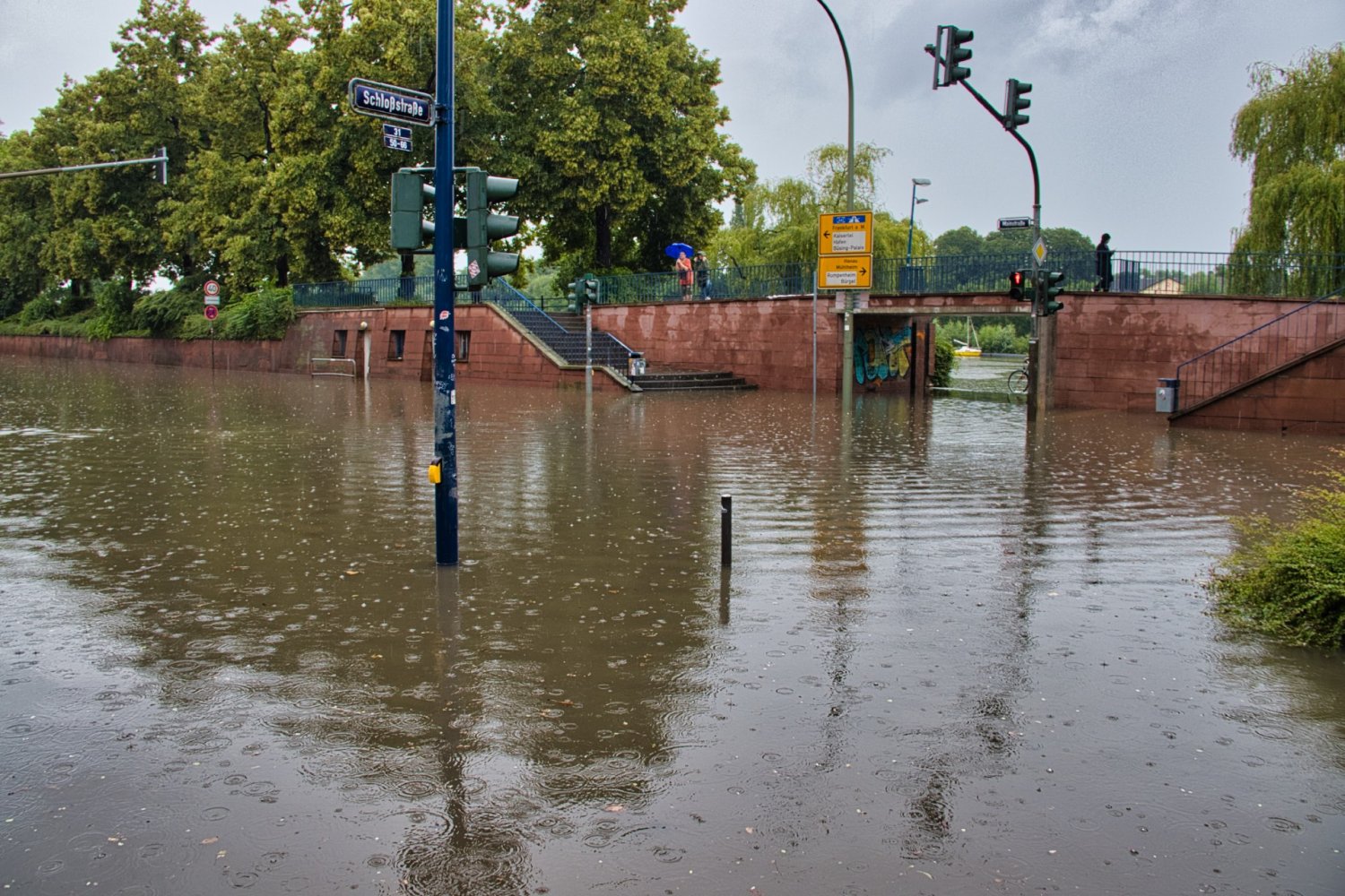 Land unter in Offenbach.