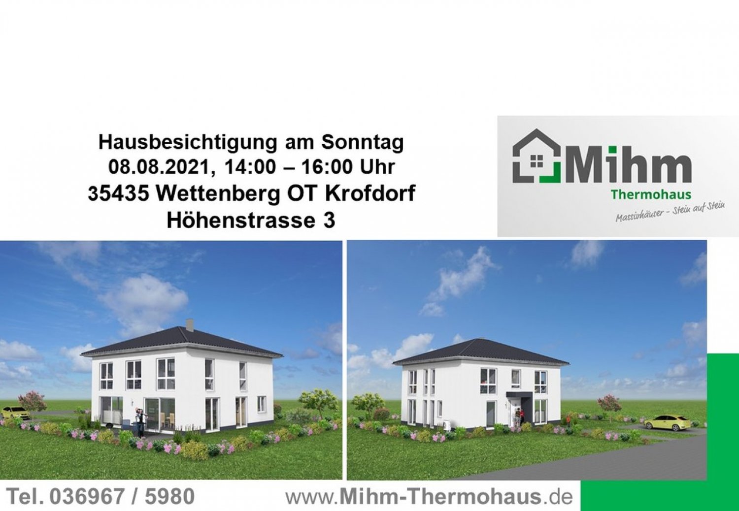 Mihm Thermobau: Einfamilienhaus in Wettenberg mit Extras besichtigt