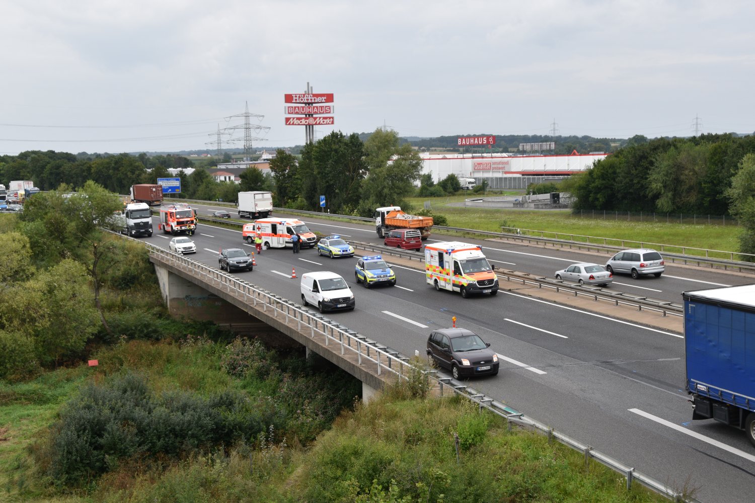 Unfall auf der A66