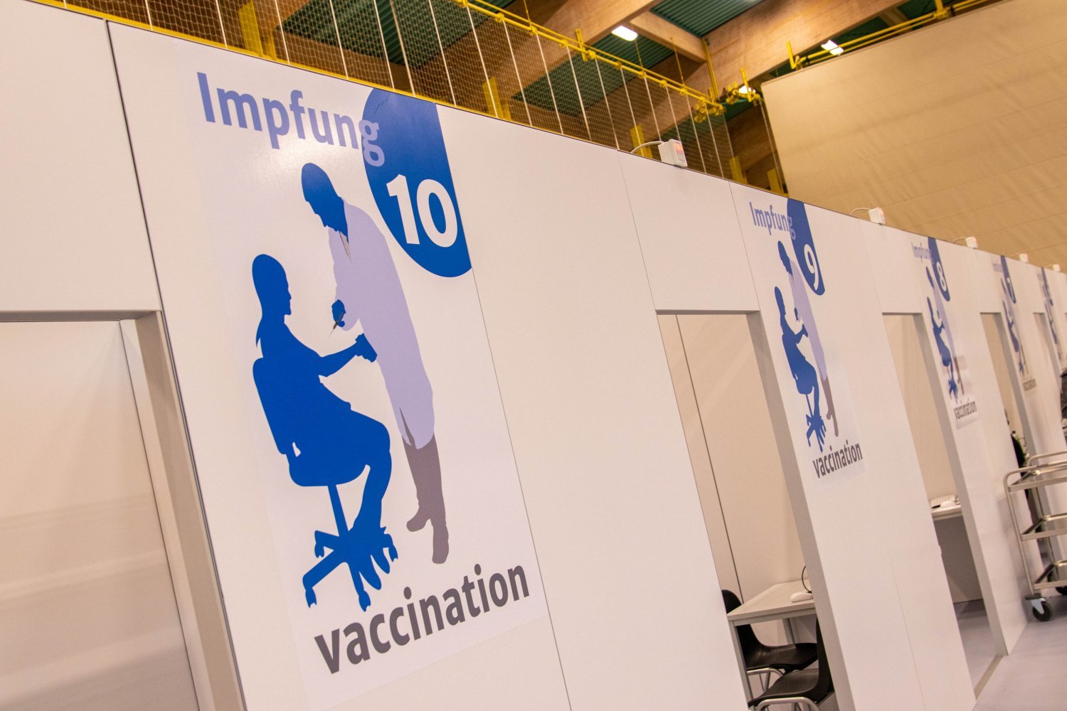 Das Impfzentrum in Hanau