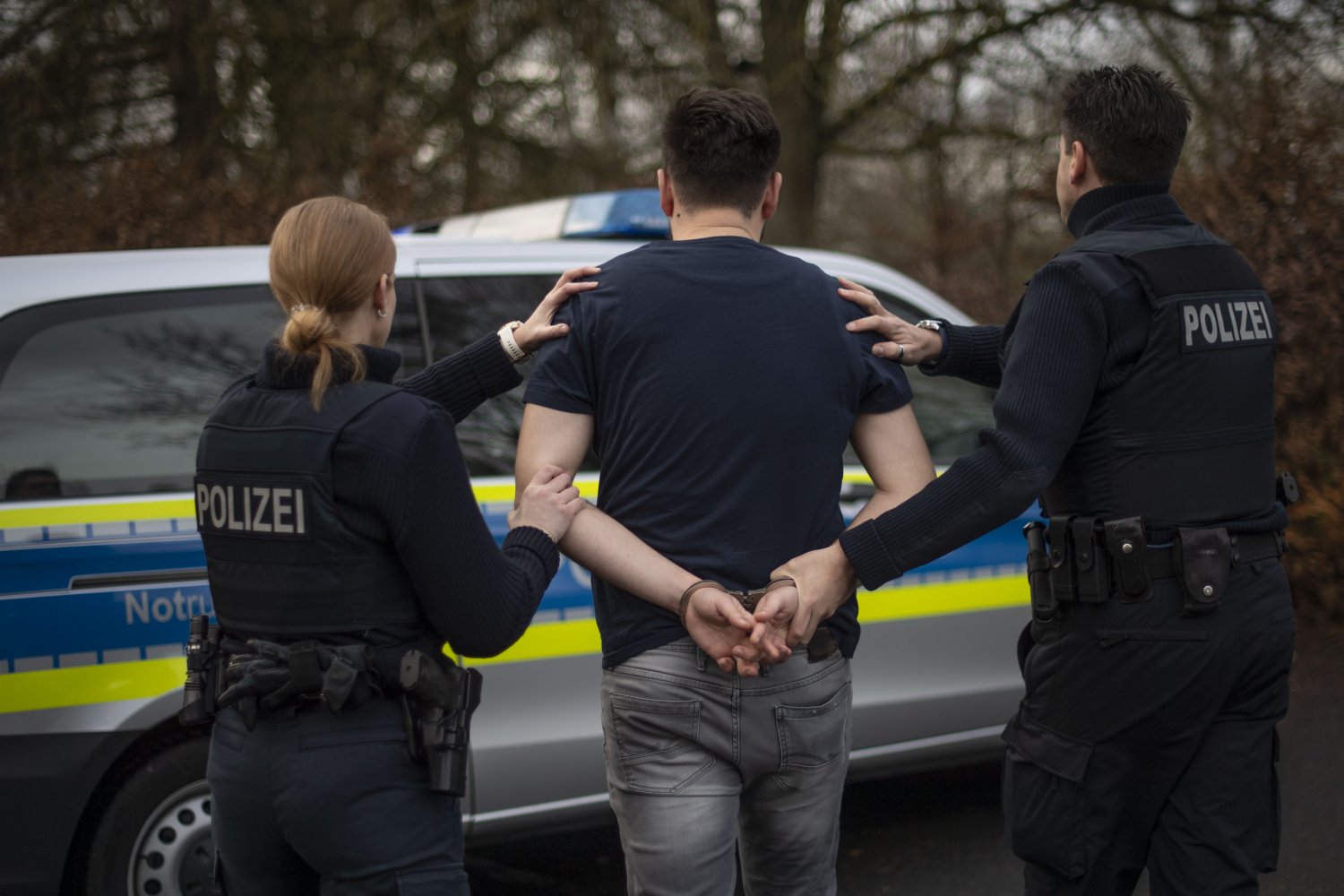 Die Polizei im Einsatz