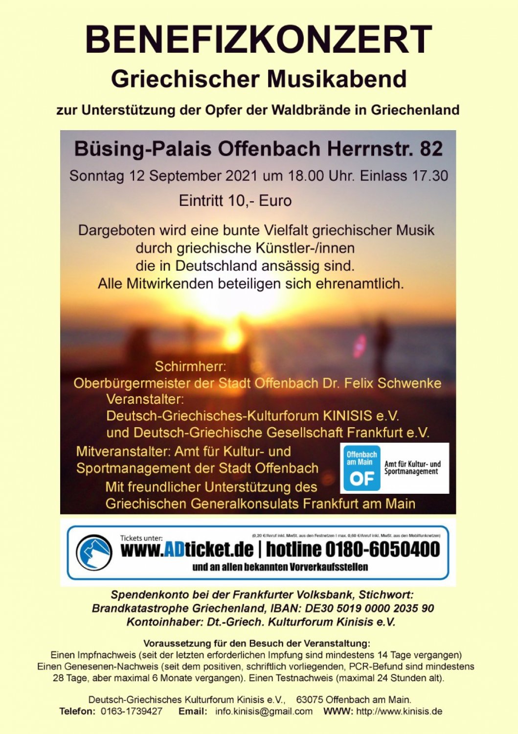 Der Info-Flyer des Benefizkonzerts