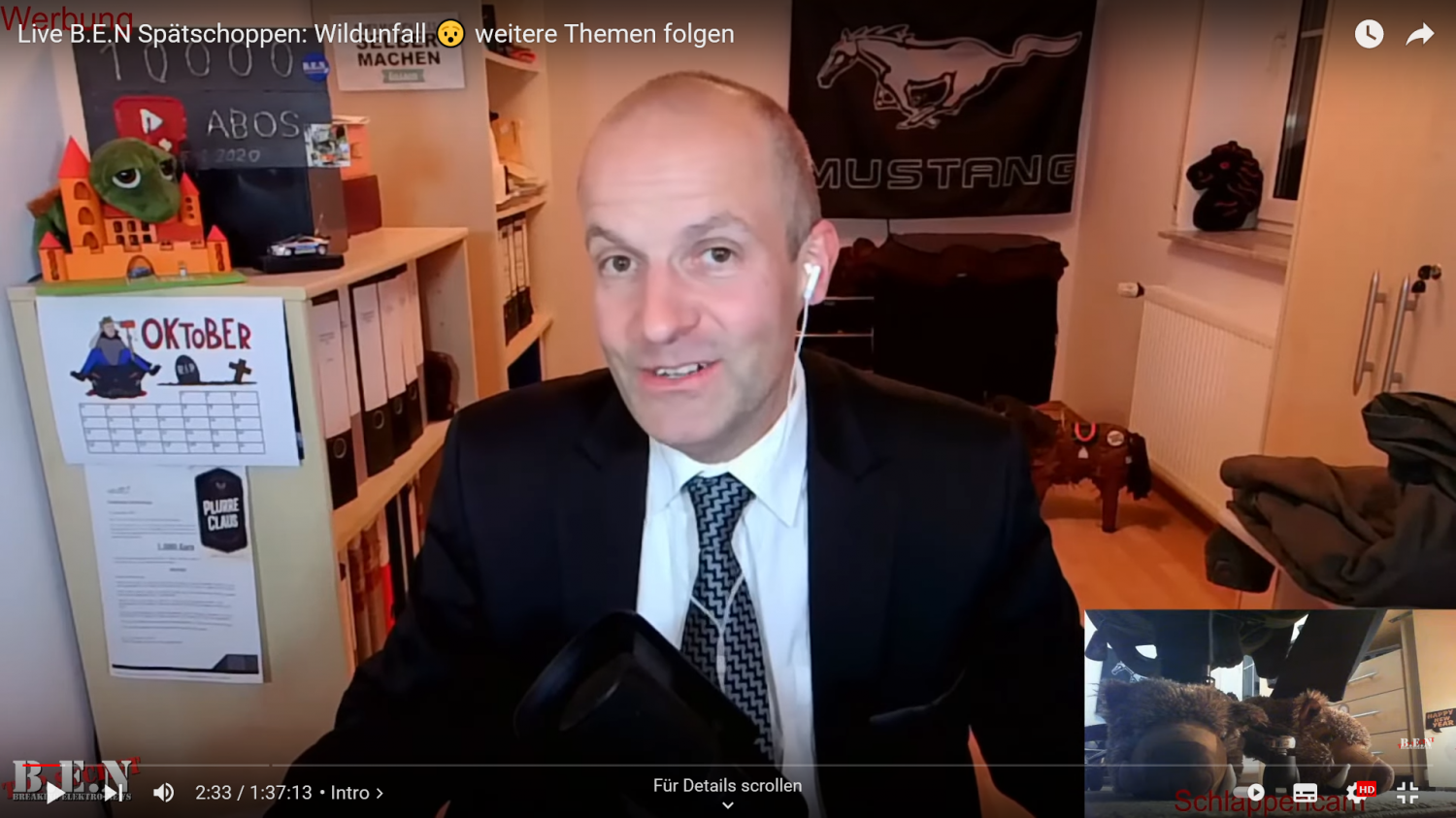 Michael Schmitt, der am Samstagabend auf der A45 bei Langenselbold mit seinem Audi E-Tron GT mit zwei Schwarzkitteln kollidiert war, hat scheinbar gleich mehrere Schutzengel gehabt.