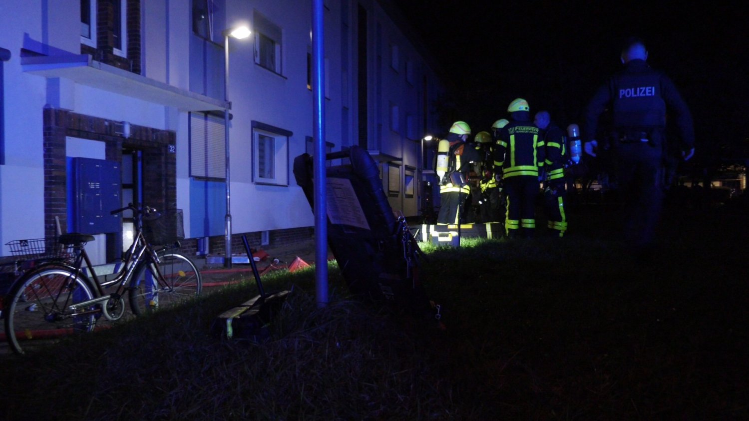 Einsatz im Gallusviertel am späten Dienstagabend.