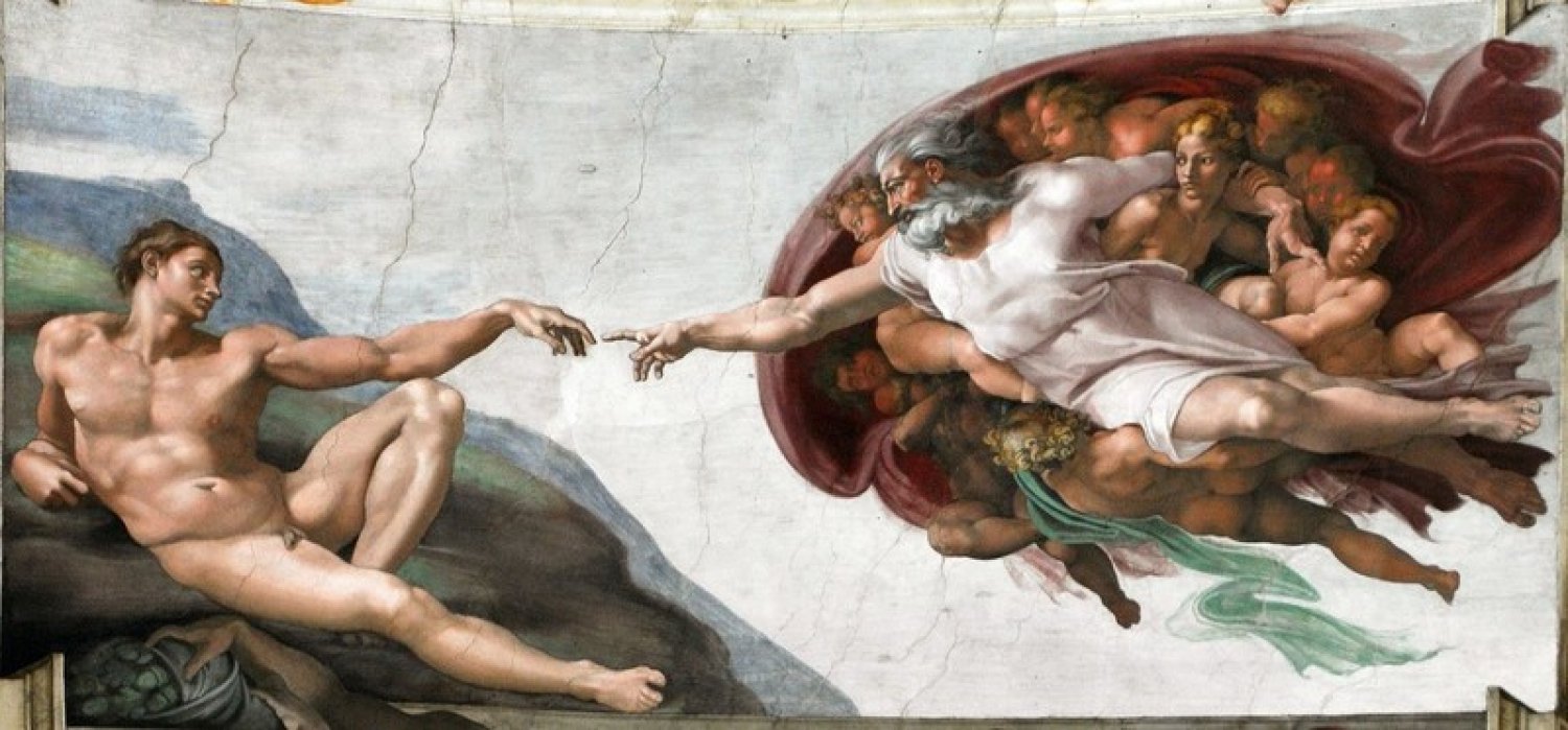 So wie hier im Bild von Michelangelo stellen sich die meisten Menschen Gott wohl vor - wird das auch so bleiben? Gemälde: Pixabay