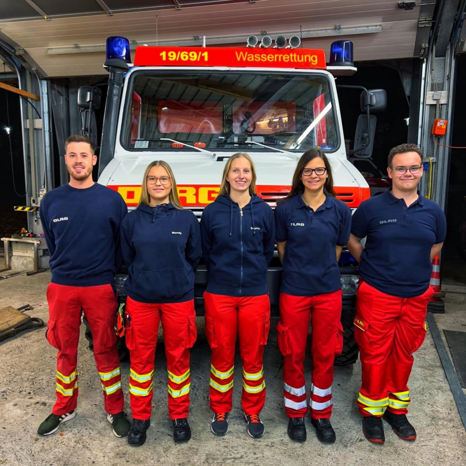 V.l.n.r.: Oliver Kausch, Mandy Rauch, Sophie Sachse, Johanna Manche und Sven Lipski