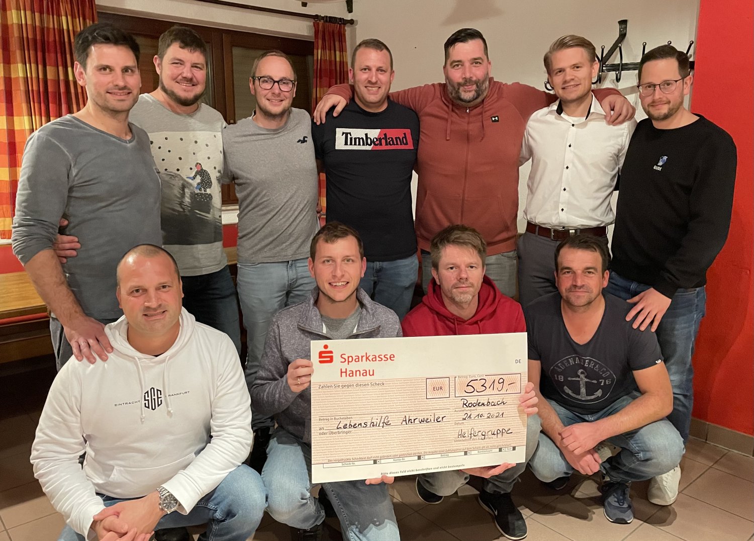 Nach vielen Gesprächen wurde letztendlich die Lebenshilfe Ahrweiler von der Gruppe ausgewählt.
