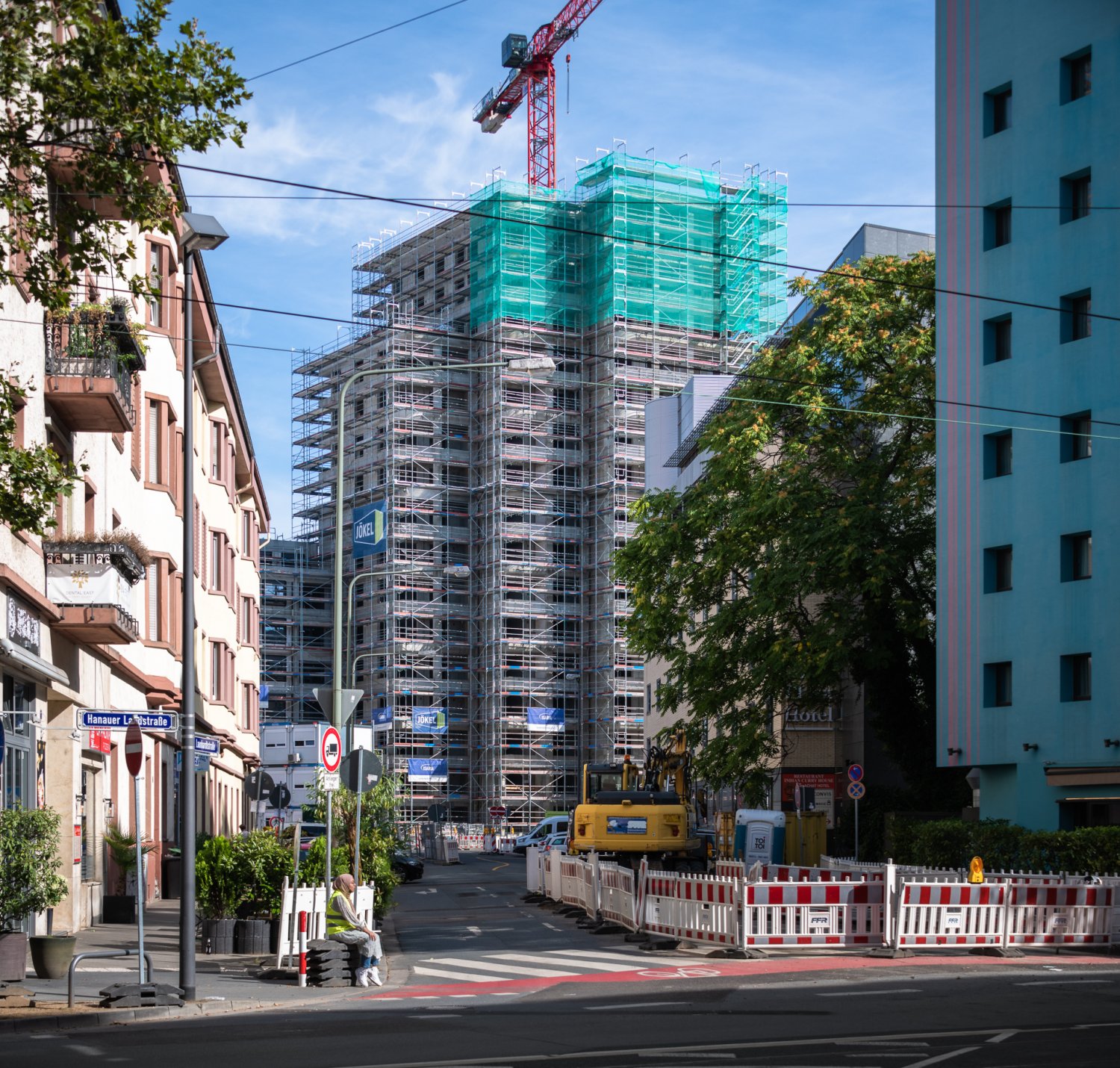 Der Rohbau der Drei Horizonte im Frankfurter Ostend ist fertiggestellt.