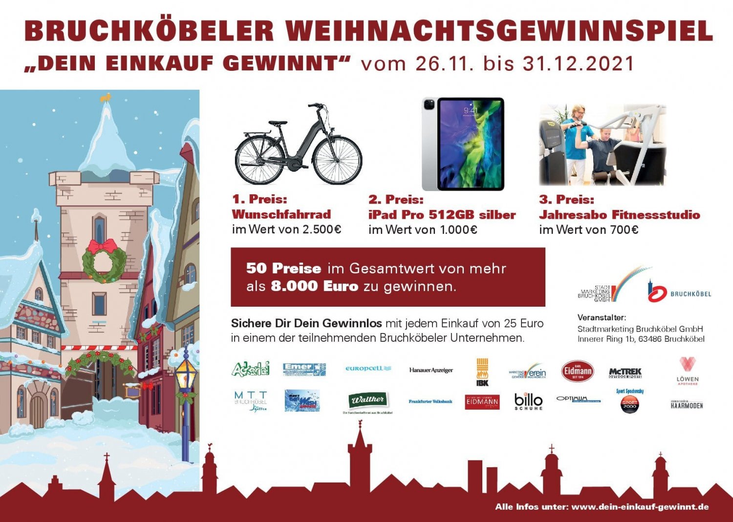 Der offizielle Flyer zum großen Gewinnspiel.