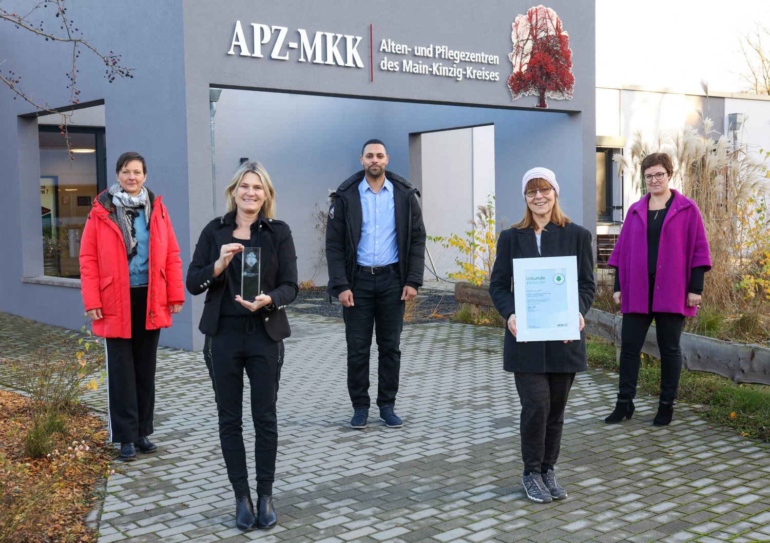 v.l.: Katrin Breitling , Monika Zimpel , Alfred James, Silvia Lückhardt, Kerstin Roth