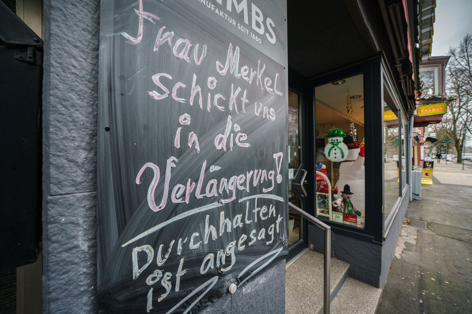 Der Lockdown wird bis Mitte Februar 2020 verlängert