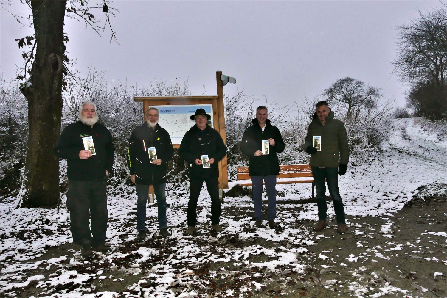 Bei der Vorstellung der Spessartspur „Ulmbach Höhenrunde“