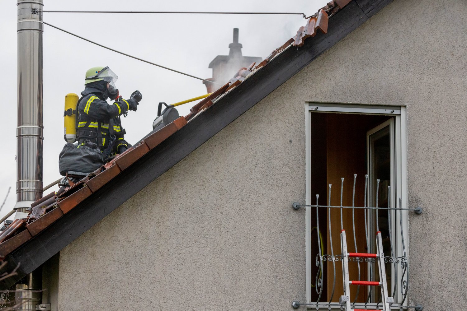 In diesem Dachboden fand der Brand statt.