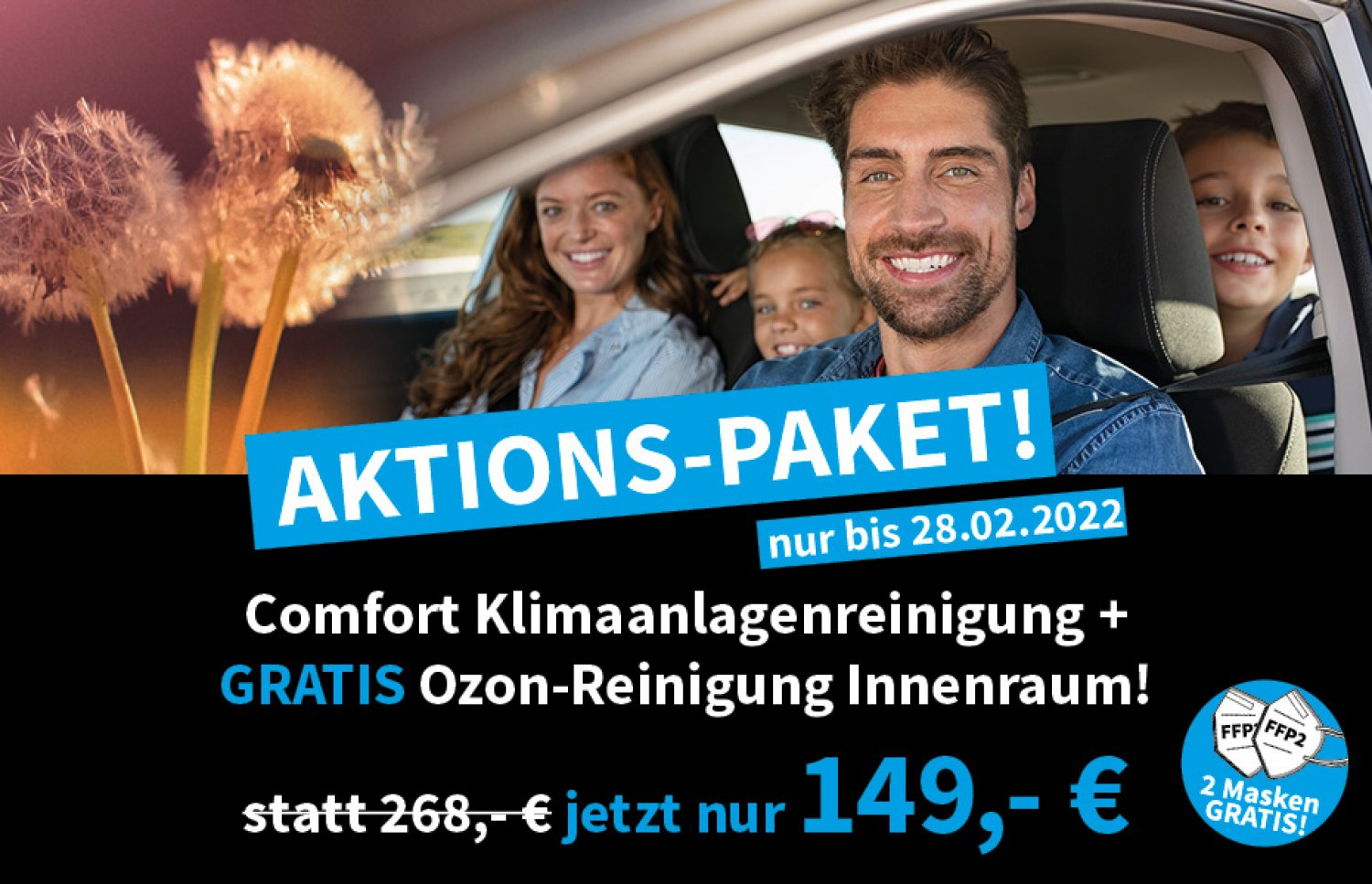 Atmen Sie wieder sorglos auf - mit einer Profi-Autoklimaanlagenreinigung!