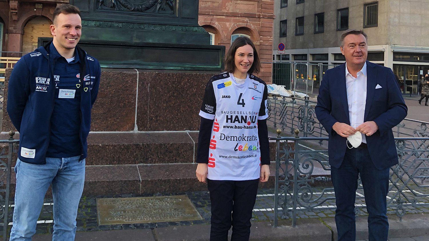 Jannik Ruppert, Anne Spiegel und Claus Kaminsky.