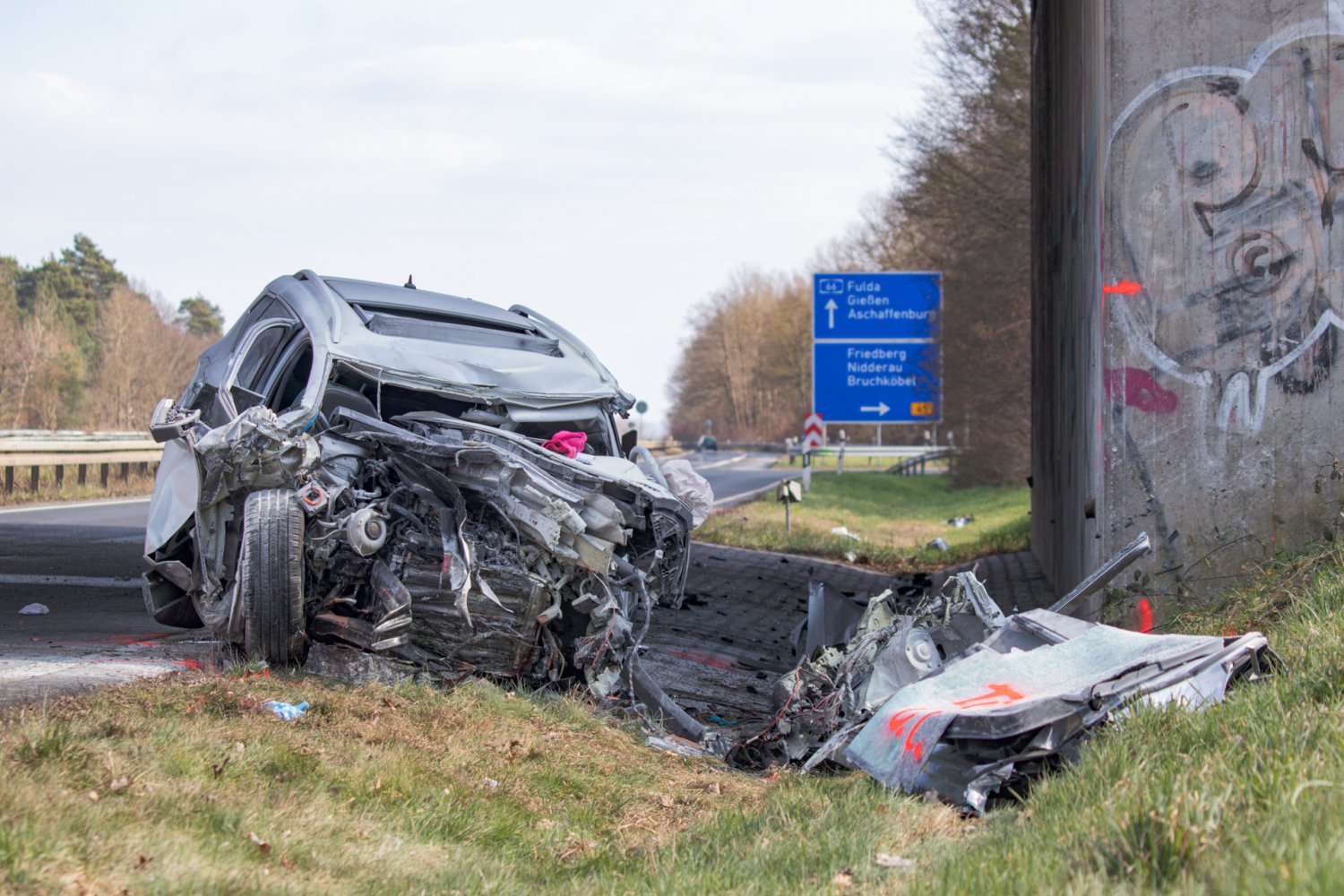 Tödlicher Unfall auf der A66