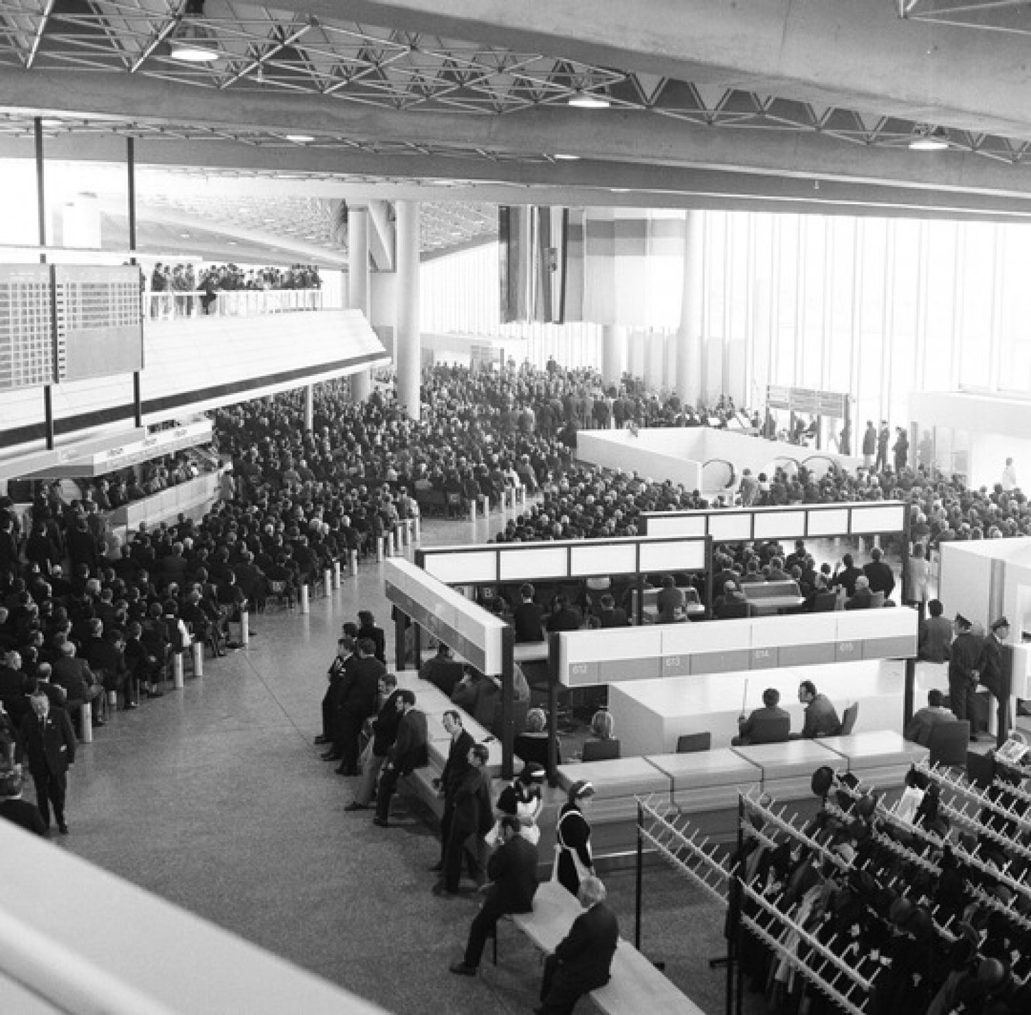 Die Einweihung Terminal 1 am 14. März 1972