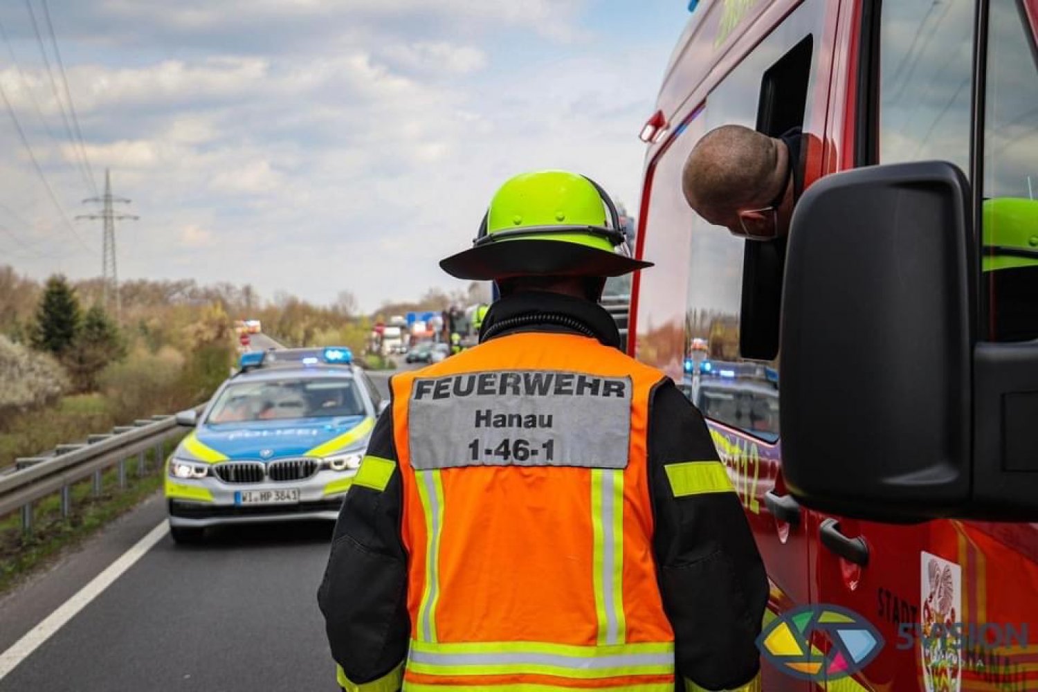Der Unfall auf der A66 passierte am Montagmittag. 