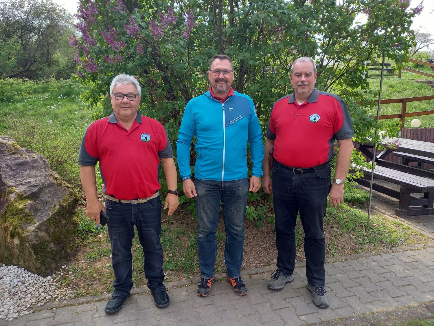 Herbert Arnold (Spessartbundvorstand Gaue und Ortsgruppen), Timo Kihn (erster Gauvorsitzender Hessen) und Wolfgang Beyer (Spessartbundvorstand Kultur)