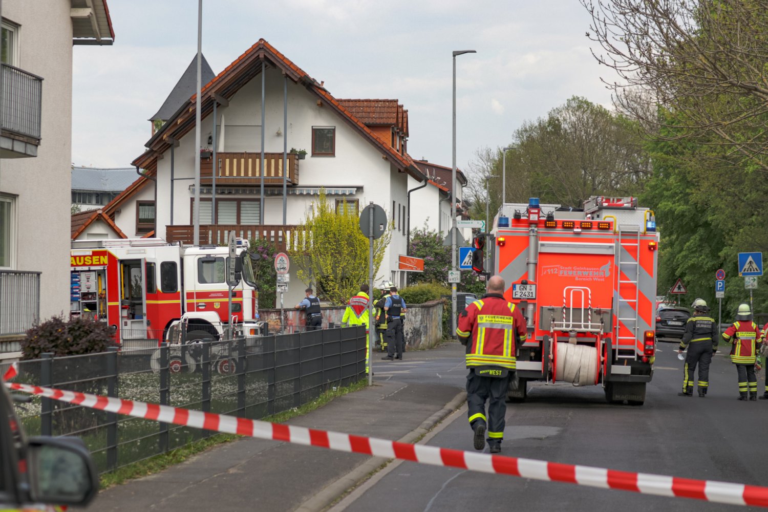 Am Montagnachmittag wurde den Einsatzkräften aus Gelnhausen eine beschädigte Gasleitung gemeldet.