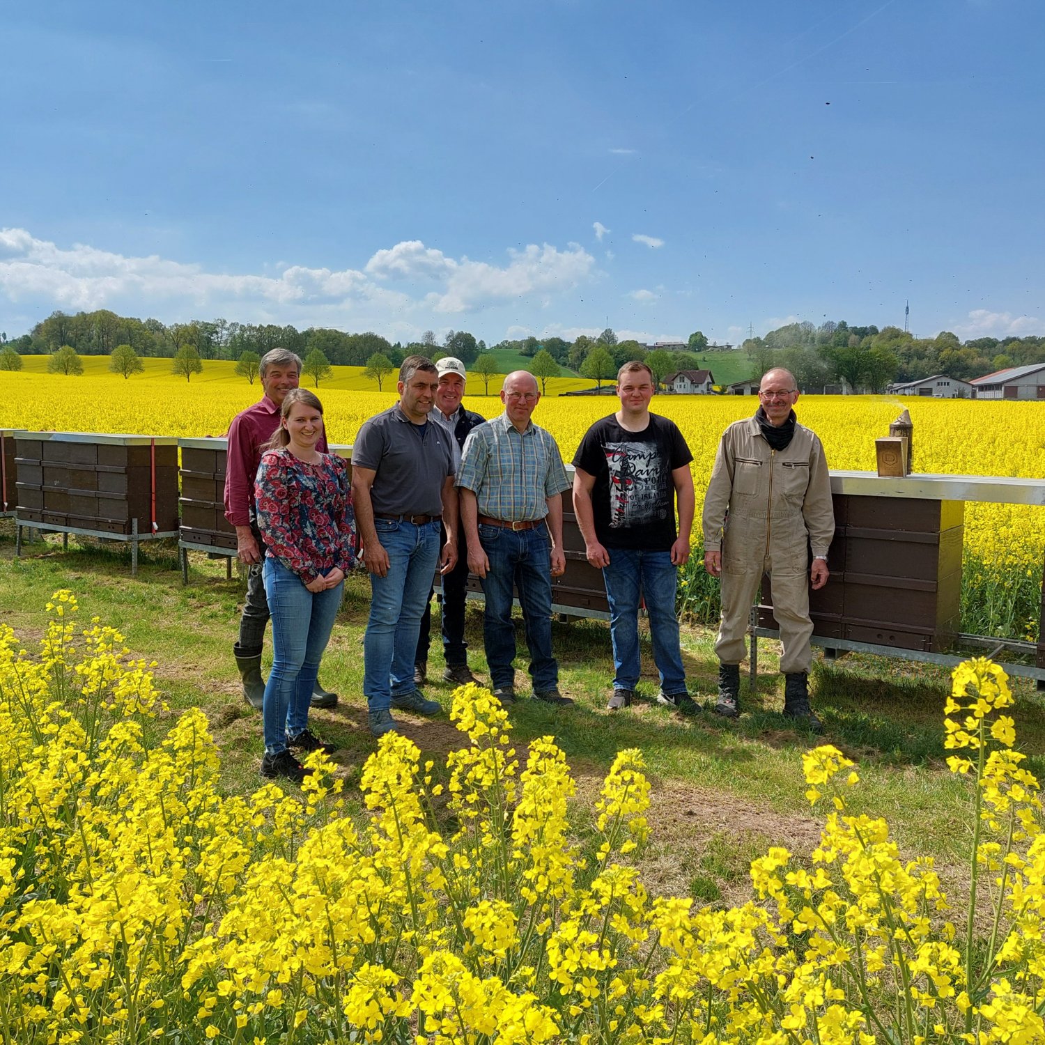 V.l.n.r.: Norbert Sachs, Franziska Cremer, Thomas Lindt, Dieter Fuchs, Ottmar Helfrich, Niklas Helfrich und Matthias Ullmann.