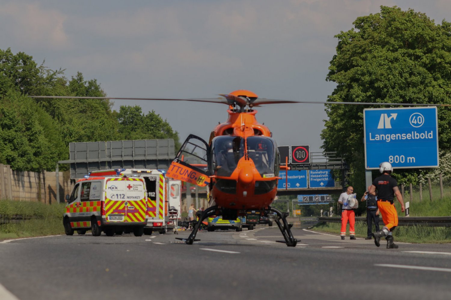 Am Mittwoch ereignete sich ein schwerer Unfall auf der A 66.