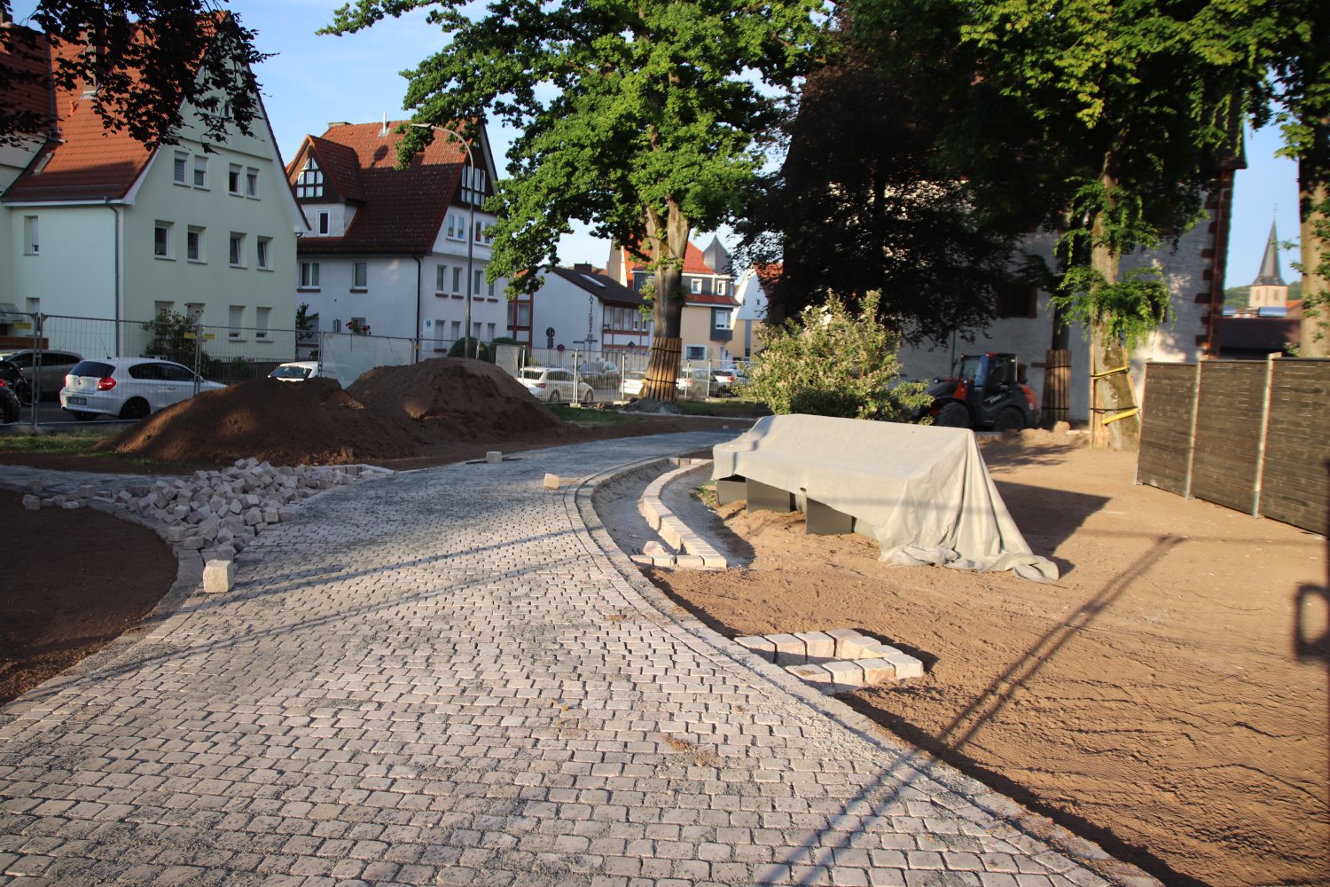Rund um Stadthalle und Schlösschen im Herzen von Schlüchtern wird seit einigen Monaten eifrig gewerkelt.