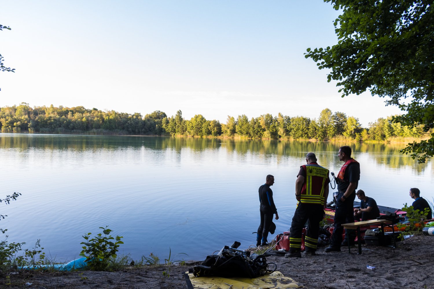 Einsatz am Badesee in Egelsbach