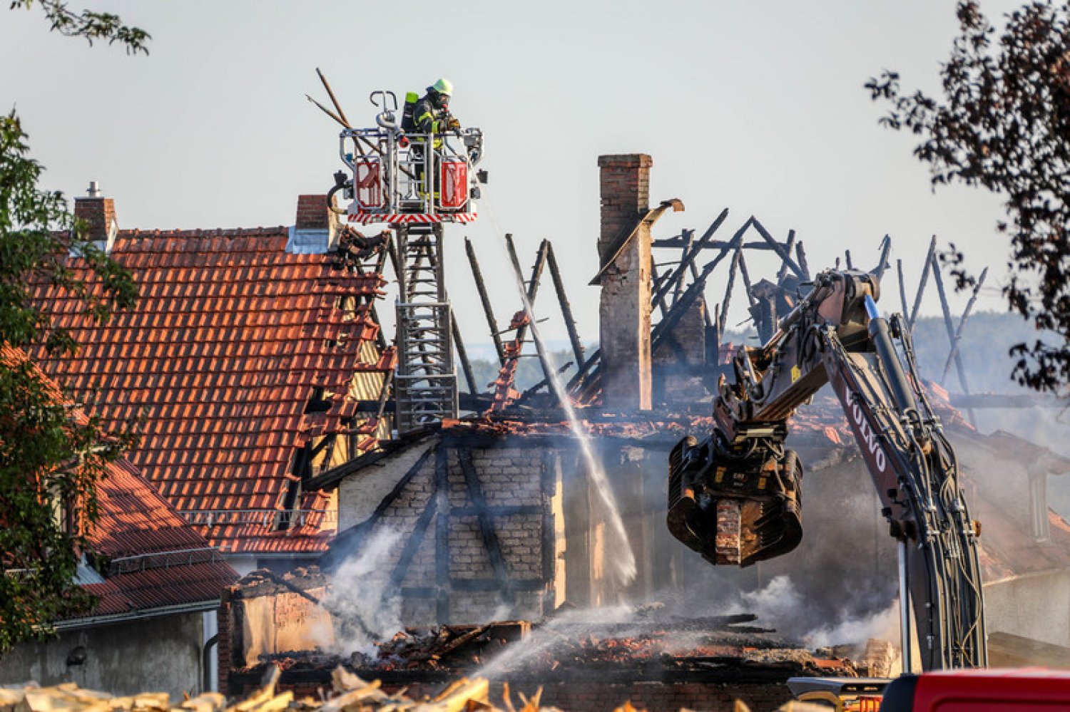  Großeinsatz im Markt Geroda
