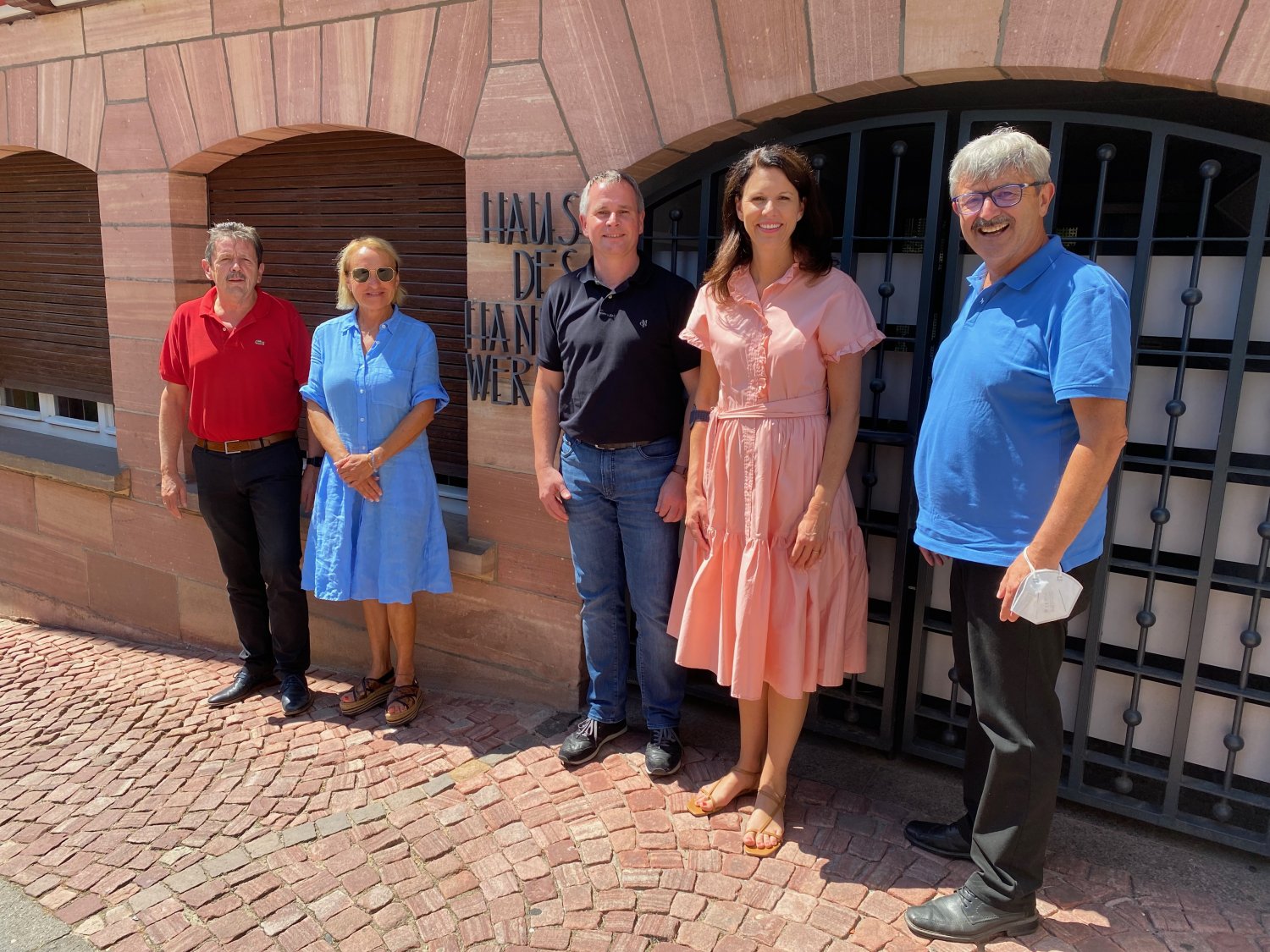 V.l.n.r.: Klaus Zeller, Esther Hummel, Heiko Schreiber, Dr. Katja Leikert und Uwe Häuser.