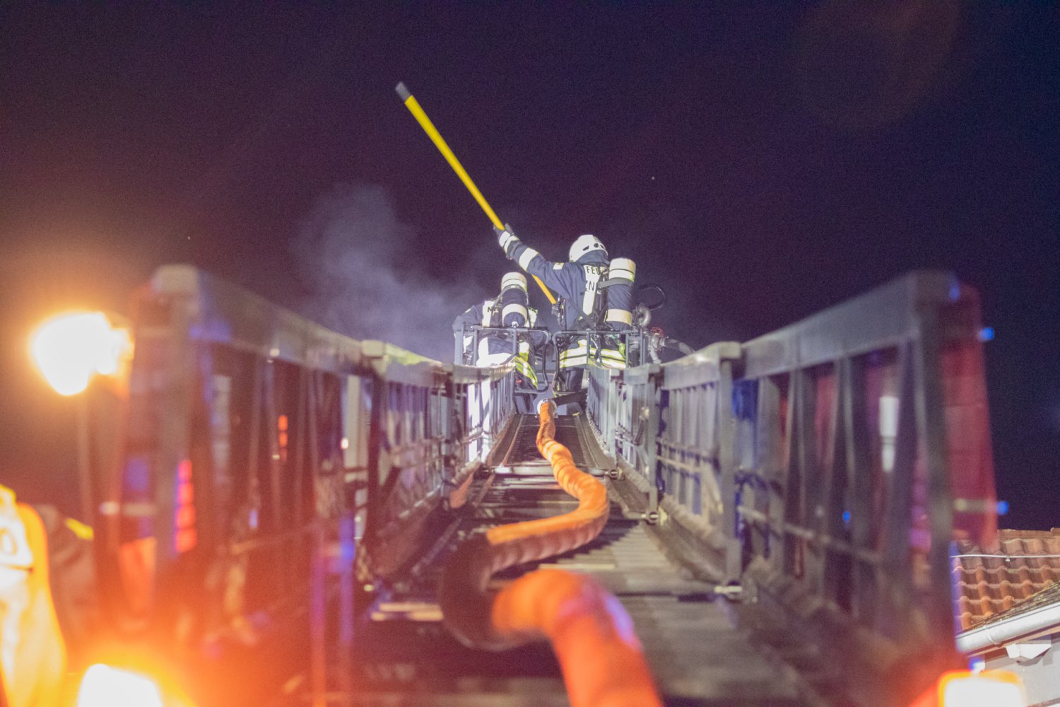 Einsatz für die Feuerwehr Nidderau am frühen Mittwochmorgen im Stadtteil Heldenbergen.