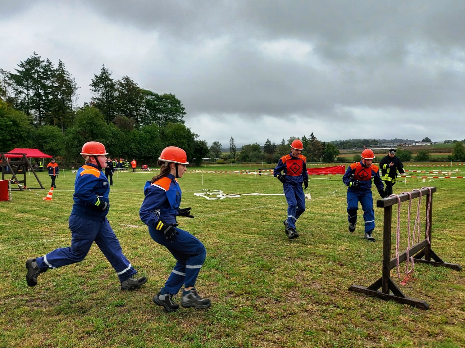 Die Staffel der Jugendfeuerwehr Huttengrund wurde Vize-Osthessen-Cup-Sieger. 