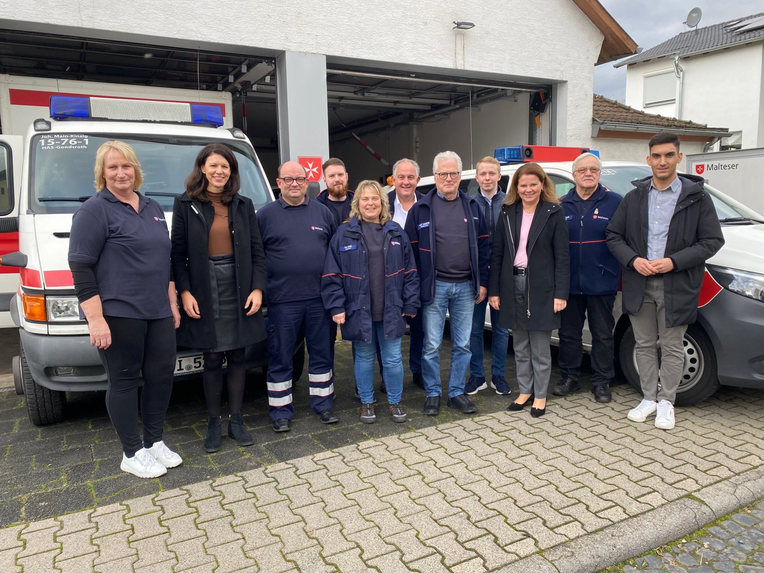 v.l.n.r.: Petra Gratl, Katja Leikert, Jörg Stichel, Ingo Dietz, Pia Vogel, Peter Weingärtner, Rolf Jankow, Jannik Marquart, Karl-Reinhold Schüler und Kaan Kaya (Praktikant Büro Leikert).