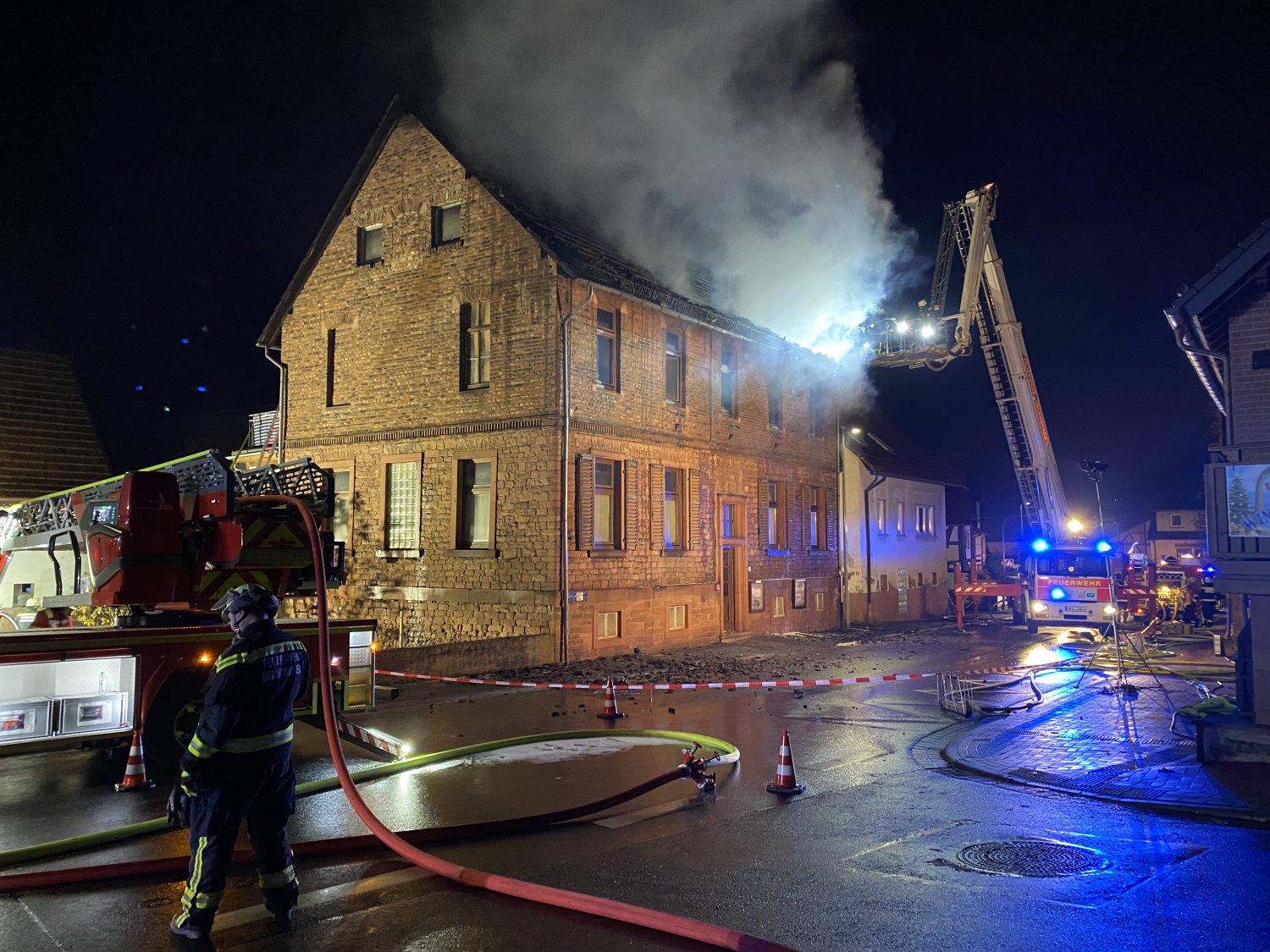 Großbrand in Gelnhausen