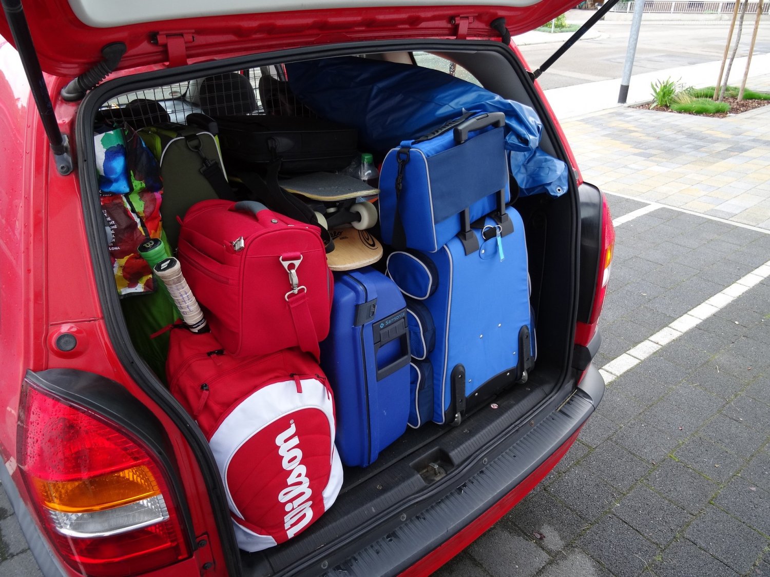 Gut gepackt und sicher verstaut.
