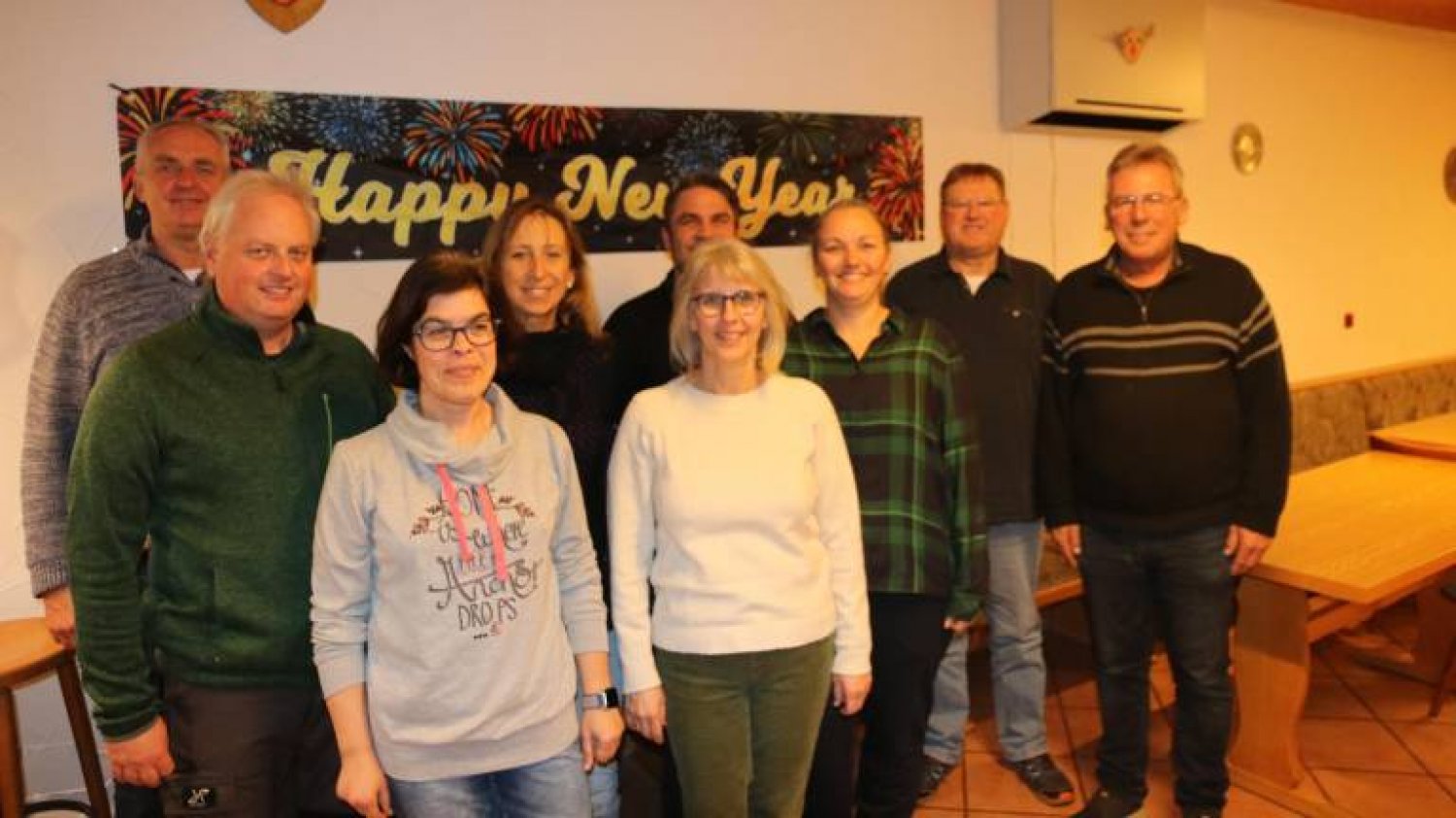 Die anwesenden Mitglieder der Interessengemeinschaft (v.l.n.r.): Klaus Schmitt, Klaus Kern, Tina Kern, Sabine Spangenberg, Florian Weber, Judith Lutz, Carolin Weber, Alfred Weber (Ortsteilbeauftragter) und Norbert Remmel (Sprecher).