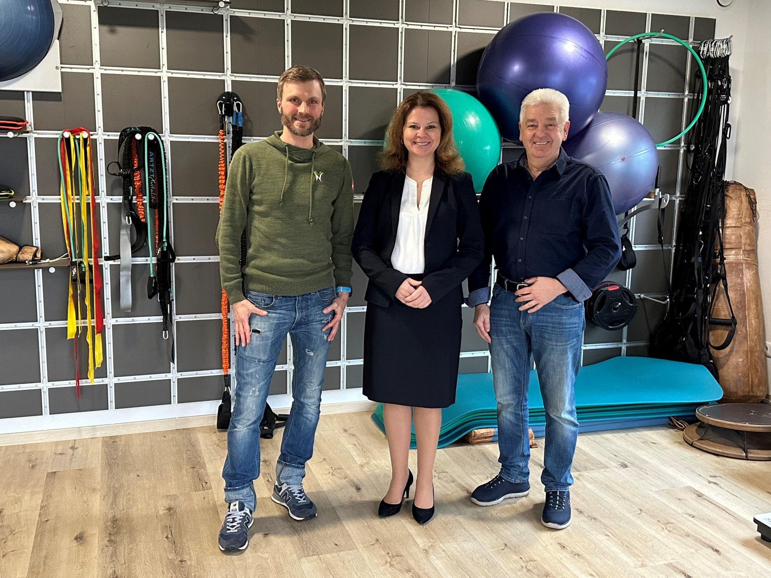 Markus Neumann, Gabriele Stenger und Otmar Wörner (Vorsitzender CDU Nidderau)