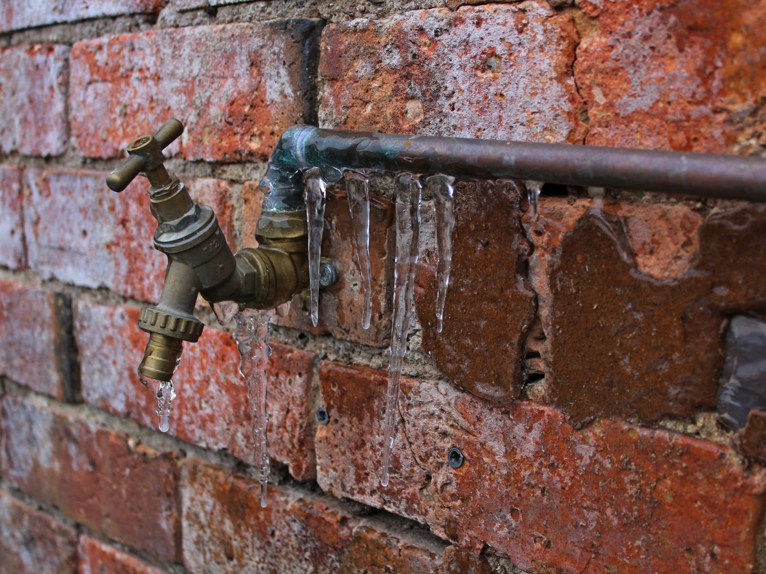 Trinkwasser-Rohrbruch