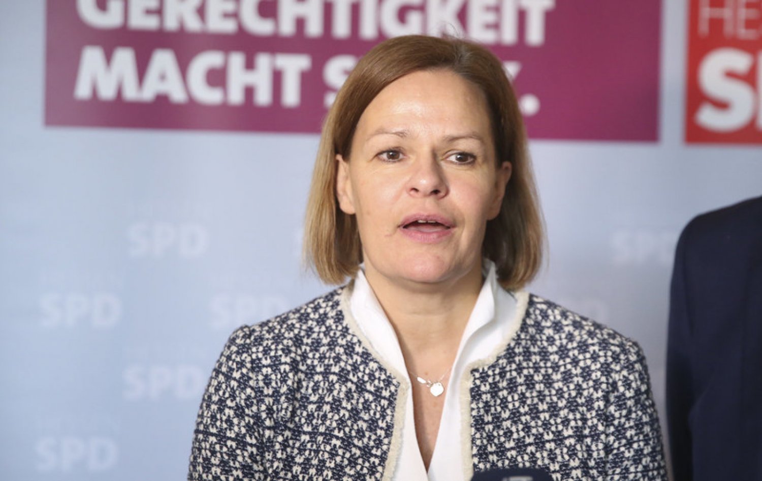 Nancy Faeser vor ein paar Jahren in Friedewald