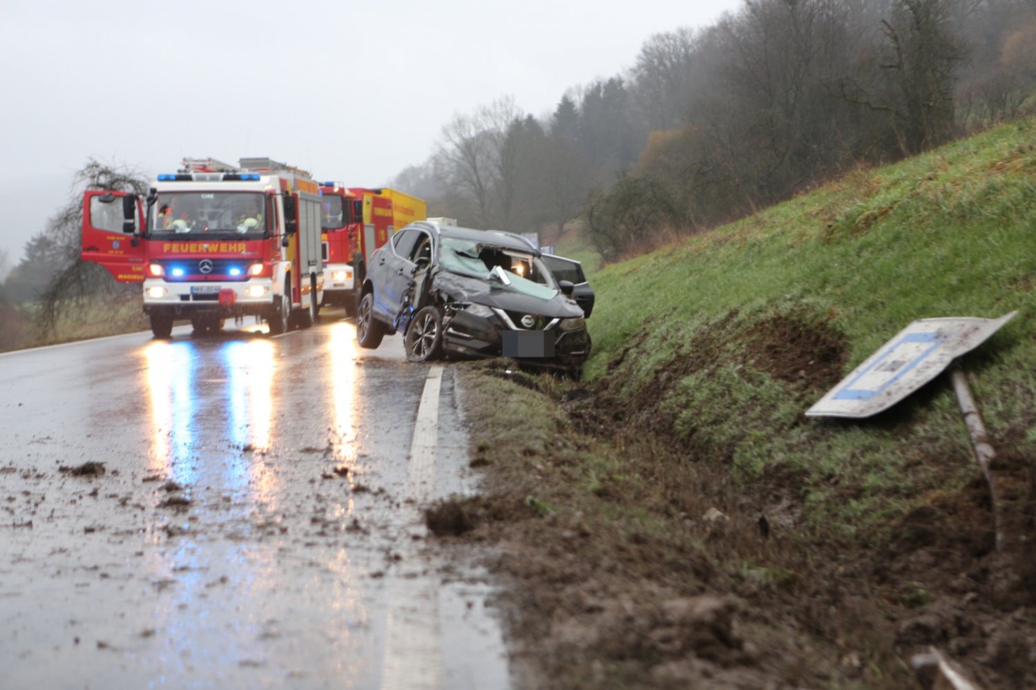 Zu einem schweren Verkehrsunfall kam es am späten Dientagnachmittag auf der L 3199 zwischen Bad Orb und Wächtersbach.