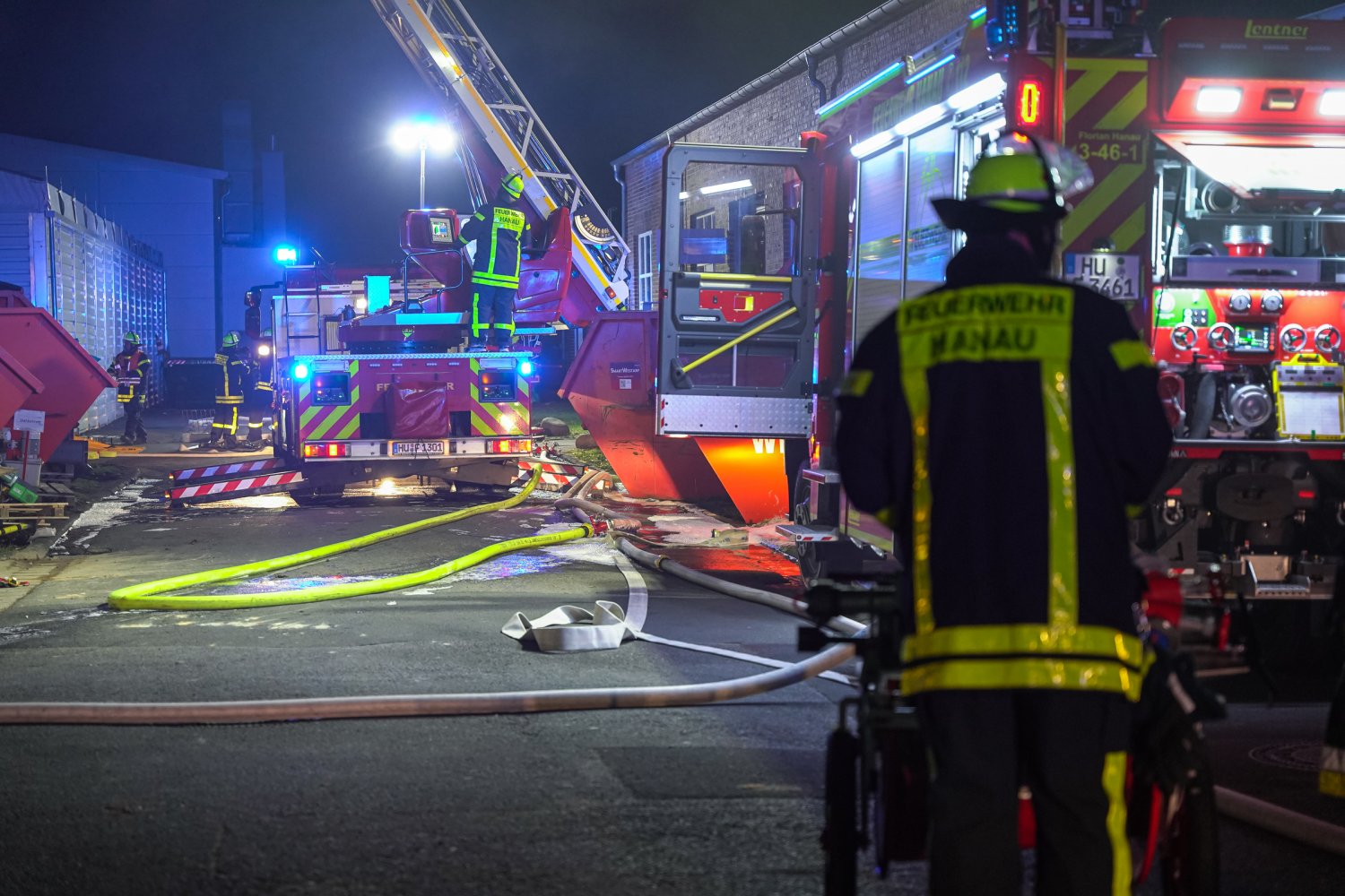 Großeinsatz der Hanauer Feuerwehr