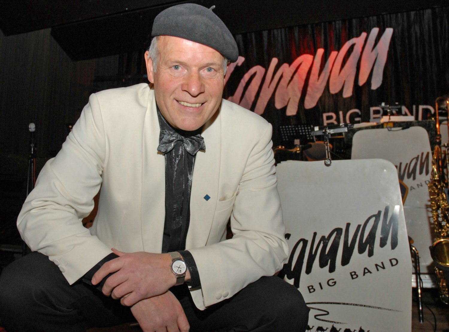 Gründer und Noch-immer-Leiter der Caravan Big Band, Franz-Josef Schwade.
